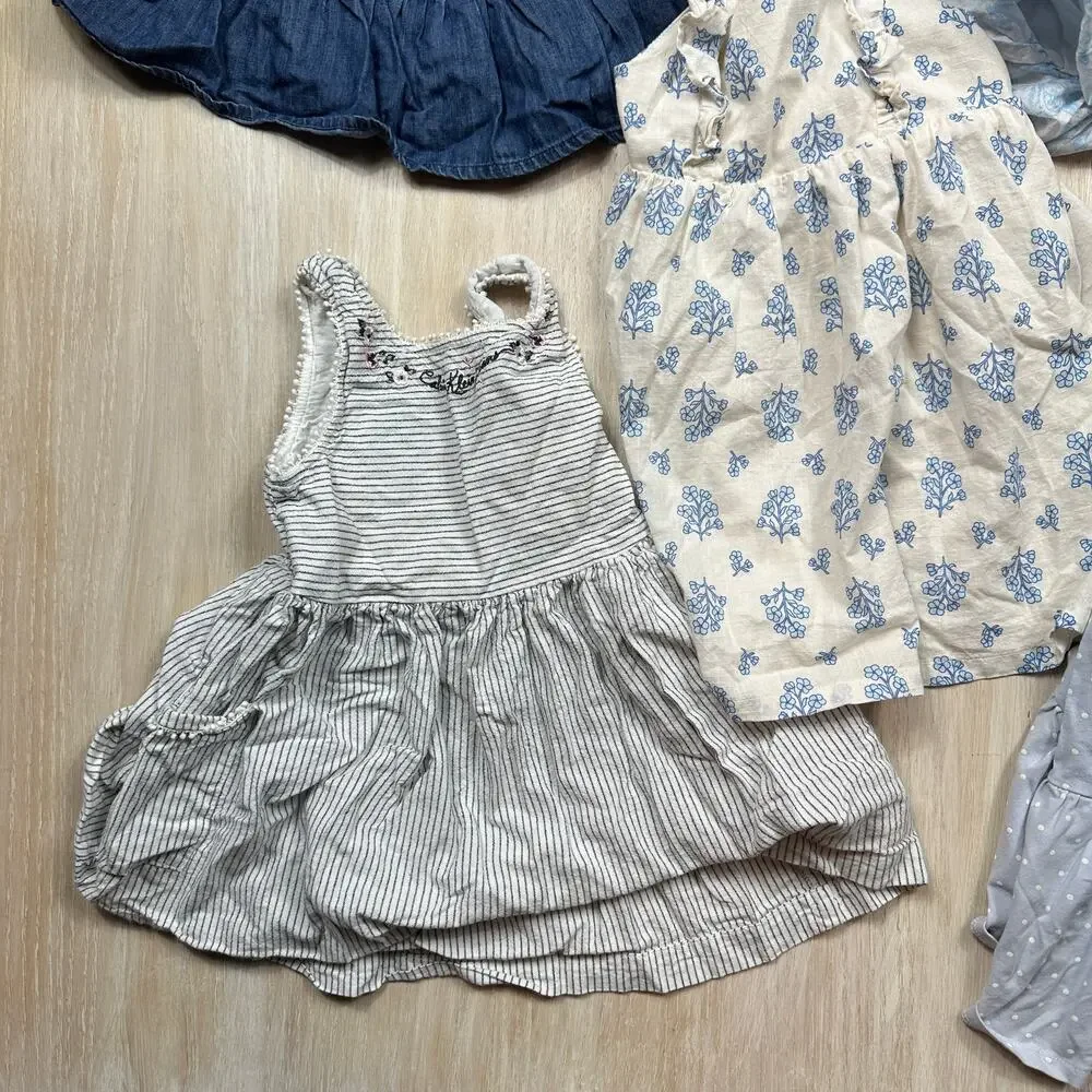 5 Piece Bundle Lot Cat & Jack Calvin Klein Audrey Camille Boho Summer Dress 4T
